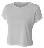 Womens Performance Cap-Sleeve Crew Shirt CO Womens Performance Cap-Sleeve Crew Shirt CO