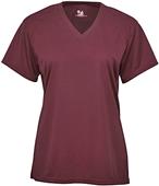 Badger Sport B-Core Ladies Short Sleeve V-Neck Tee