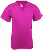 Moisture Wick Girls Short Sleeve V-neck T-Closeout Moisture Wick Girls Short Sleeve V-neck T-Closeout