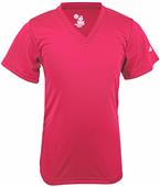 Moisture Wick Girls Short Sleeve V-neck T-Closeout Moisture Wick Girls Short Sleeve V-neck T-Closeout