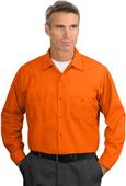 Red Kap Mens Long Sleeve Industrial Work Shirt