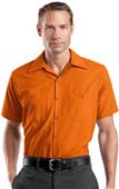 Red Kap Mens Short Sleeve Industrial Work Shirt