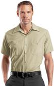 Red Kap Mens Short Sleeve Industrial Work Shirt