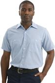 Red Kap Short Sleeve Striped Industrial Work Shirt