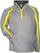 Badger Sport Polyester Fusion Quarter Zip Pullover Badger Sport Polyester Fusion Quarter Zip Pullover