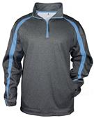 Badger Sport Polyester Fusion Quarter Zip Pullover Badger Sport Polyester Fusion Quarter Zip Pullover
