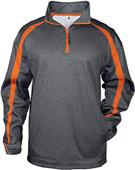 Badger Sport Polyester Fusion Quarter Zip Pullover Badger Sport Polyester Fusion Quarter Zip Pullover