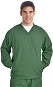 Sport-Tek Mens V-Neck Raglan Wind Shirt