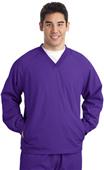 Sport-Tek Mens V-Neck Raglan Wind Shirt