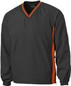 Sport-Tek Men's Tipped V-Neck Raglan Wind Shirt