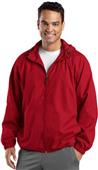 Sport-Tek Mens Hooded Raglan Jacket