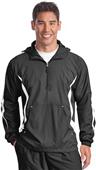 Sport-Tek Mens Colorblock Raglan Anorak