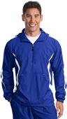 Sport-Tek Mens Colorblock Raglan Anorak