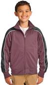 Sport-Tek Youth Piped Tricot Track Jacket