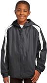 Sport-Tek Youth Fleece-Lined Colorblock Jacket