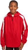 Sport-Tek Youth Fleece-Lined Colorblock Jacket