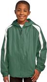 Sport-Tek Youth Fleece-Lined Colorblock Jacket