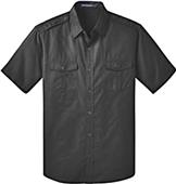 Port Authority Mens SS Stain-Resistant Twill Shirt
