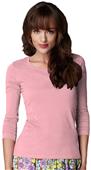 Anvil Pink Women's Long Sleeve Scoop Neck T-Shirts