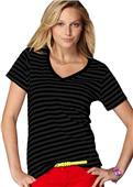 Anvil Women's Sheer Stripe V-Neck T-Shirts