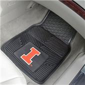 Fan Mats University of Illinois 2-Piece Car Mat