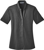 Port Authority Ladies Stretch Pique Button Shirt