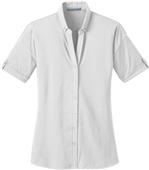 Port Authority Ladies Stretch Pique Button Shirt