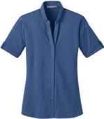 Port Authority Ladies Stretch Pique Button Shirt