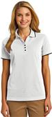 Port Authority Ladies Rapid Dry Tipped Polo