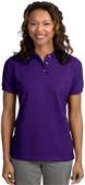 Port Authority Ladies Pique Knit Polo
