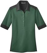 Port Authority Ladies Silk Touch Colorblock Polo