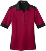 Port Authority Ladies Silk Touch Colorblock Polo
