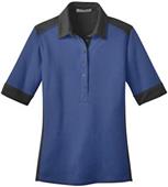 Port Authority Ladies Silk Touch Colorblock Polo