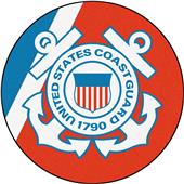 Fan Mats United States Coast Guard 44" Round Rug Fan Mats United States Coast Guard 44" Round Rug