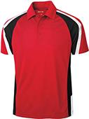 Sport-Tek Mens Tricolor Micropique Sport-Wick Polo