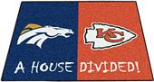 Fan Mats Broncos / Chiefs House Divided Mat