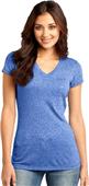 District Juniors Microburn V-Neck Cap Sleeve Tee