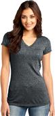 District Juniors Microburn V-Neck Cap Sleeve Tee
