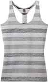 District Juniors Reverse Striped Scrunch Back Tank