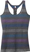 District Juniors Reverse Striped Scrunch Back Tank