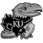 Fan Mats Univ. of Kansas Chrome Vehicle Emblem Fan Mats Univ. of Kansas Chrome Vehicle Emblem