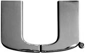 Fan Mats University of Miami Chrome Vehicle Emblem Fan Mats University of Miami Chrome Vehicle Emblem
