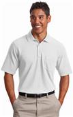 Port Authority Mens EZCotton Pique Pocket Polo