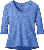 District Made Ladies' Microburn V-Neck Raglan Tee