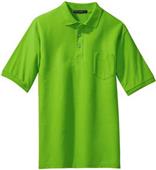 Port Authority Mens Silk Touch Polo with Pocket