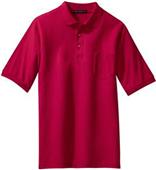 Port Authority Mens Silk Touch Polo with Pocket