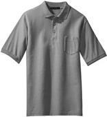 Port Authority Mens Silk Touch Polo with Pocket