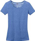 District Made Ladies' Tri-Blend Lace Scoop Tee