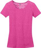 District Made Ladies' Tri-Blend Lace Scoop Tee