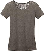 District Made Ladies' Tri-Blend Lace Scoop Tee